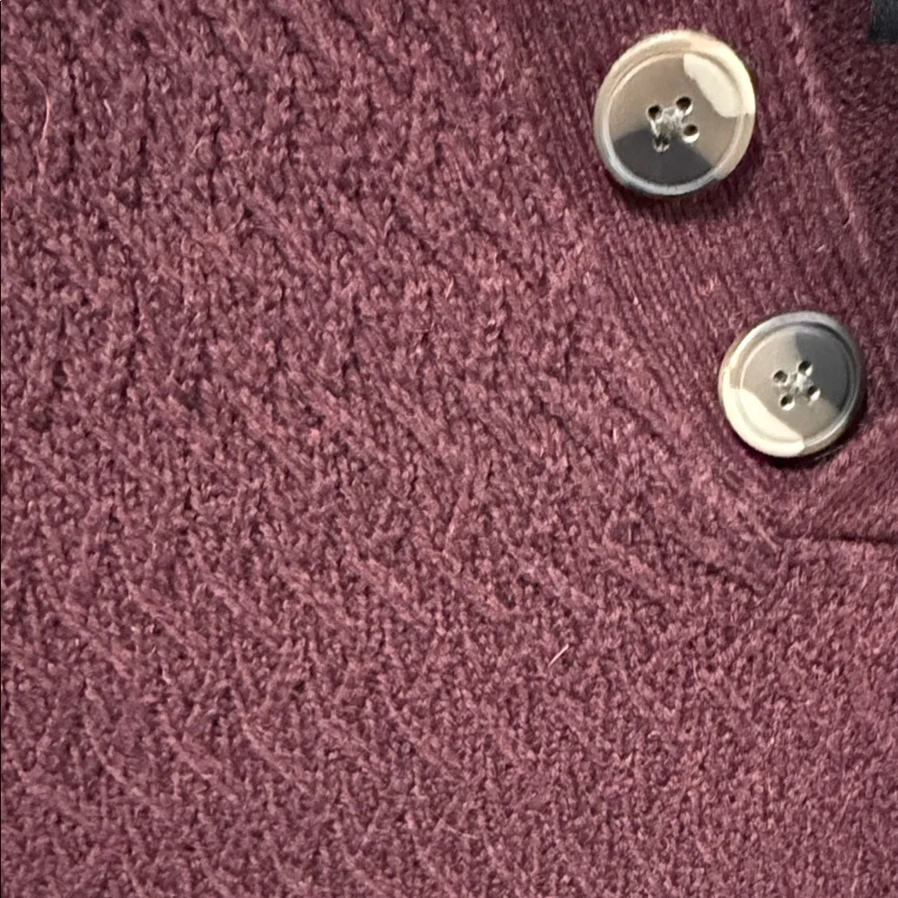 Threadbare Men’s Burgundy Cowl Neck Sweater